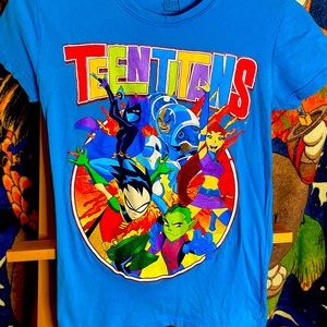 DC Comics Teen Titans Group Graphic Tee, W Size S